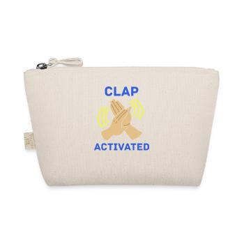Clap Activated Gag Comedian Funny Prank Joke Cool - Organic Pouch - nature - Front