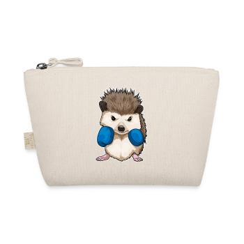 Igel Boxer Boxhandschuhe Boxen - Bio-Täschchen - Natur - Vorne