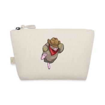 Maulwurf Cowboy Cowboyhut - Bio-Täschchen - Natur - Vorne