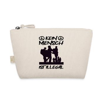 Kein Mensch ist Illegal! - Bio-Täschchen - Natur - Vorne