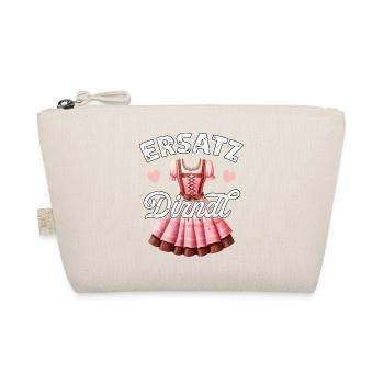 Tracht Ersatz Dirndl T-Shirt Damen Trachtenshirt - Bio-Täschchen - Natur - Vorne