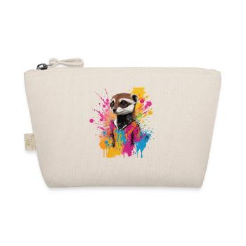 Graffiti Meerkat Art Painting Drawing Colorful - Organic Pouch - nature - Front