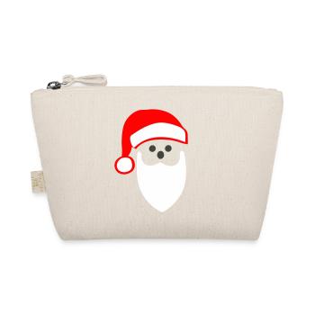 ADORABLE TÊTE DE PÈRE NOËL STYLISÉE MINIMALISTE - Trousse biologique - nature - Devant