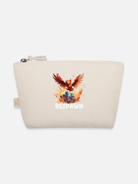 Respawn Phönix Würfel Fantasy RPG Shirt - Bio-Täschchen - Natur
