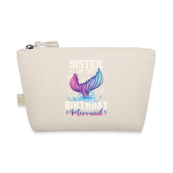Sister Of The Birthday Girl - Organic Pouch - nature - Front