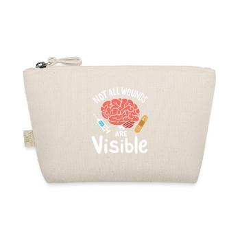 Not All Wounds Are Visible - Bio-Täschchen - Natur - Vorne