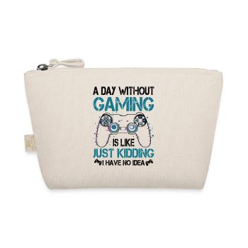 A Day Without Gaming - Organic Pouch - nature - Front