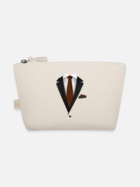 Tuxedo with a Tie For Weddings And Special - Organic Pouch - nature - Front