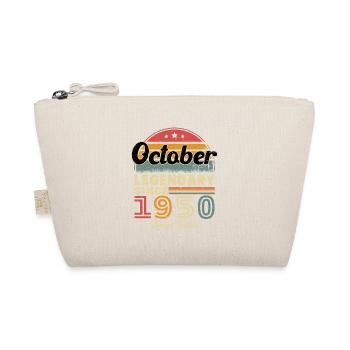 October 1950 Birthday Gift 1950 October - Organic Pouch - nature - Front