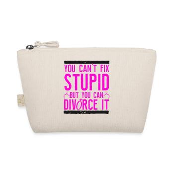 Happy Divorce Party You Can't Fix - Bio-Täschchen - Natur - Vorne