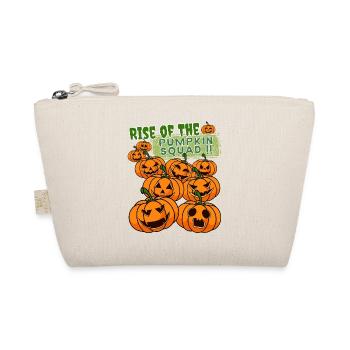 "Pumpkin Squad", Kürbis Erwachen Halloween - Bio-Täschchen - Natur - Vorne
