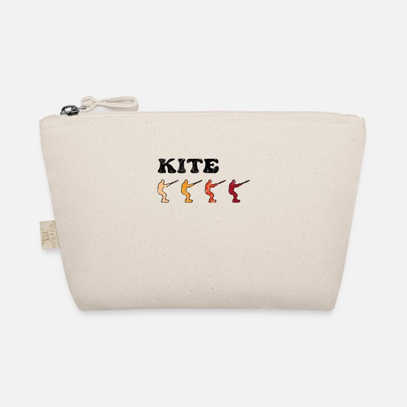 Kite Surfing Retro Organic Pouch