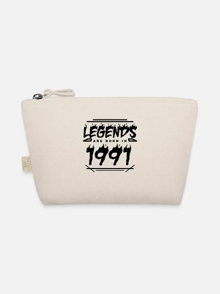 Legende 1991 - Jahrgang 1991 - Baujahr 1991 - Bio-Täschchen - Natur - Vorne