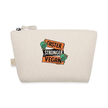 Faster Stronger Vegan Vegans Plant-Based Vegan - Organic Pouch - nature - Front