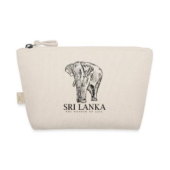 Sri Lanka Elephant – Wonder of Asia Souvenir & Gif - Organic Pouch - nature - Front