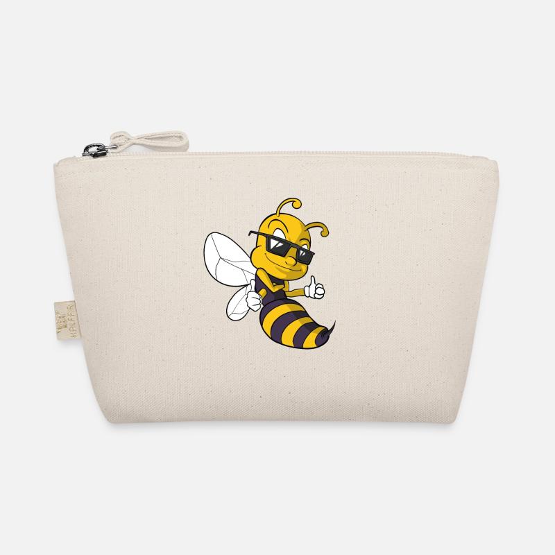 Cute bee wasp bumblebee Organic Pouch