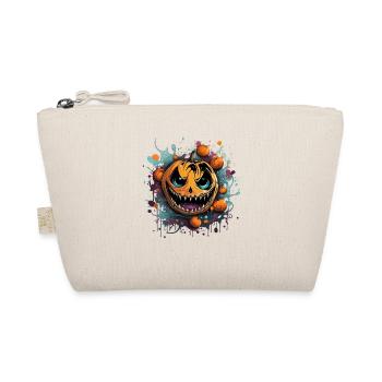 Bad Pumpkin Böser Kürbis Halloween - Bio-Täschchen - Natur - Vorne