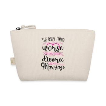 Happy Divorce Party The Only Thing - Organic Pouch - nature - Front