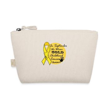 In September We Wear Gold Childhood Cancer Awarene - Trousse biologique - nature - Devant