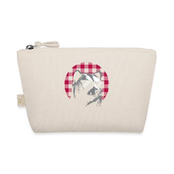 Ours à carreaux buffle rouge - Trousse biologique - nature - Devant