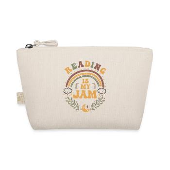 Reading is my passion Rainbow Book Teacher - Organic Pouch - nature - Front