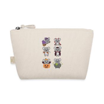 Mouse Halloween Devil Pumpkin Vampire Costume - Organic Pouch - nature - Front