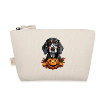 Bluetick Coonhound Dog Pumpkin Lazy Halloween - Bio-Täschchen - Natur - Vorne
