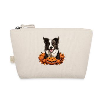 Border Collie Dog Pumpkin Lazy Halloween Party - Trousse biologique - nature - Devant