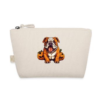 Bulldoggen-Hundekürbis-Lazy-Halloween-Partykostüm - Bio-Täschchen - Natur - Vorne