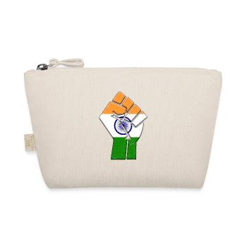 Indien-Flagge Indischer Landstolz Einheimische Familie - Bio-Täschchen - Natur - Vorne