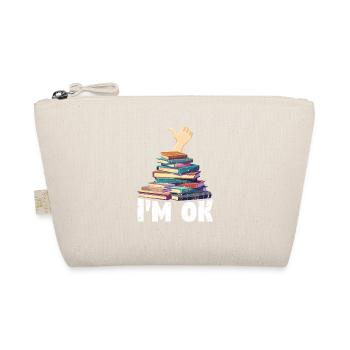 I'm Ok Funny Books Reader Librarian - Organic Pouch - nature - Front