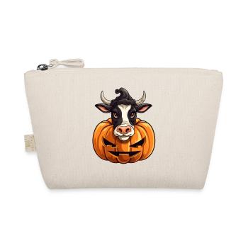 Cow Pumpkin Lazy Halloween Party Costume for Kids - Organic Pouch - nature - Front