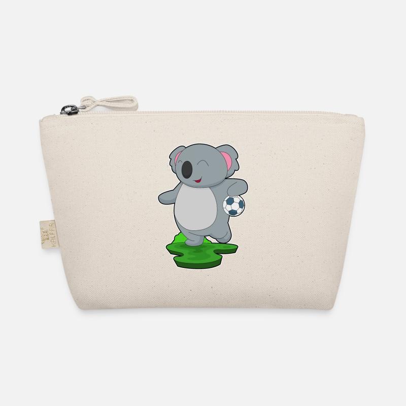 Koala Handballspieler Handball - Bio-Täschchen - Natur