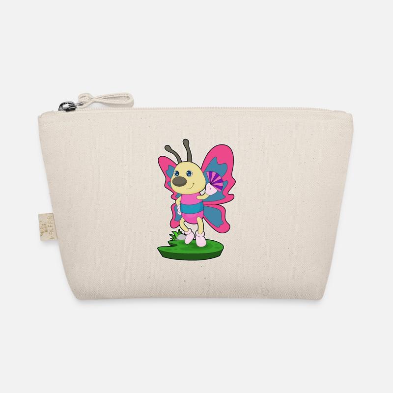 Butterfly handheld fan Organic Pouch