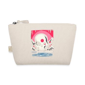 Le soleil rouge du Japon : Crâne de gouttes roses - Trousse biologique - nature - Devant