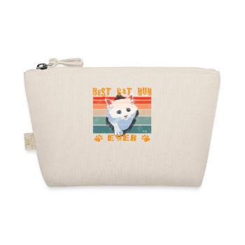 Cat Friend, Cat Accessories Gift - Organic Pouch - nature - Front