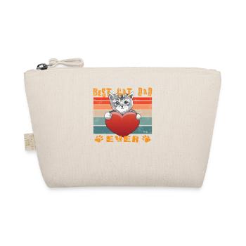 Cat Friend, Cat Accessories Gift - Organic Pouch - nature - Front