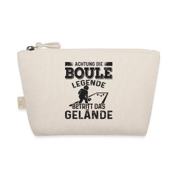 Achtung die Boule Legende betritt das Gelände - Bio-Täschchen - Natur - Vorne