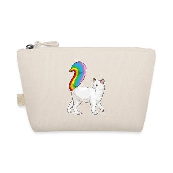 Katze Regenbogen - Bio-Täschchen - Natur - Vorne