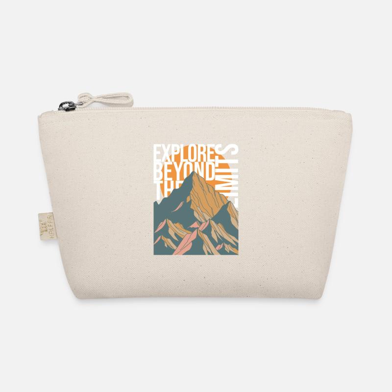 EXPLORE BEYOND THE LIMITS - Mountains Mountains Peaks Organic Pouch