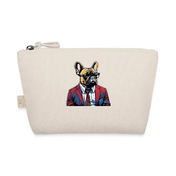 T-shirt Bulldog Français Pour Homme Et Femme - Trousse biologique - nature - Devant