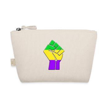 Mardi Gras Flag - Organic Pouch - nature - Front
