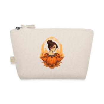 Feminine Fall Thanksgiving Design for Women - Organic Pouch - nature - Front