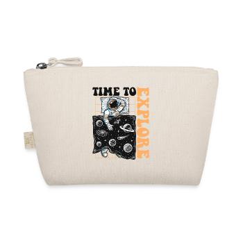 Time To Explore Spaceship Taikonaut Cosmonaut - Organic Pouch - nature - Front