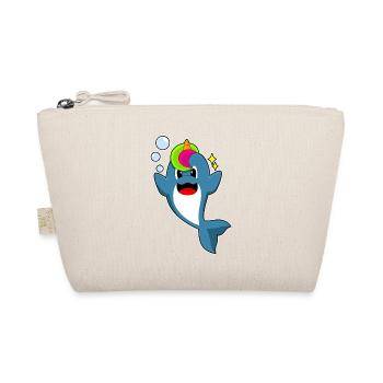 Delfin Einhorn - Bio-Täschchen - Natur - Vorne