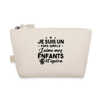 Un papa simple j aime mes enfants et apéro - Trousse biologique - nature - Devant
