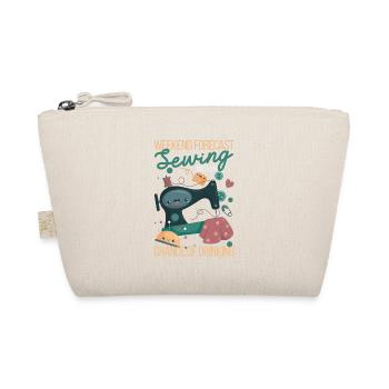 Prévisions du week-end couture avec une chance de boire - Trousse biologique - nature - Devant