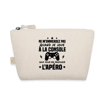 Quand je joue à la console Humour Cadeau - Trousse biologique - nature - Devant