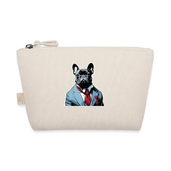 Chien Bouledogue Français T-shirt Chien drôle de chien design Chiens - Trousse biologique - nature - Devant