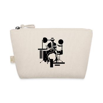 Drummer Drums Schlagzeug - Bio-Täschchen - Natur - Vorne